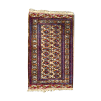 Tapis vintage Turkmen boukhara 98x162 cm