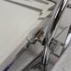 Art Deco wall coat rack with a bevelled mirror adjustable in a chrome frame, 1930s.