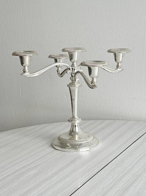 Chandelier ancien à 5 branches en métal