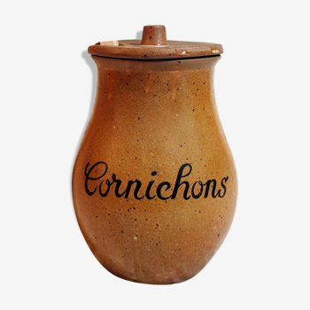 Pot à cornichon en grès