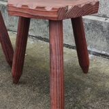 Set of 3 tripod stools/design 20th century