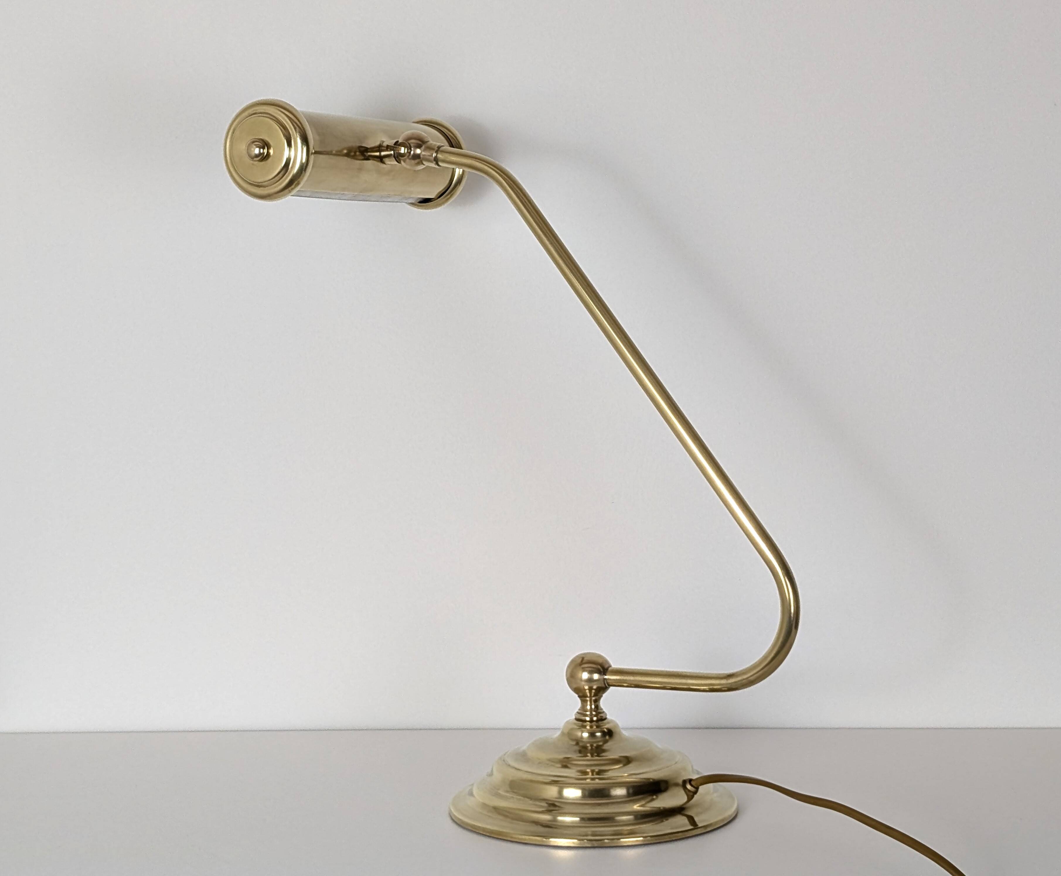 Brass desk lamp