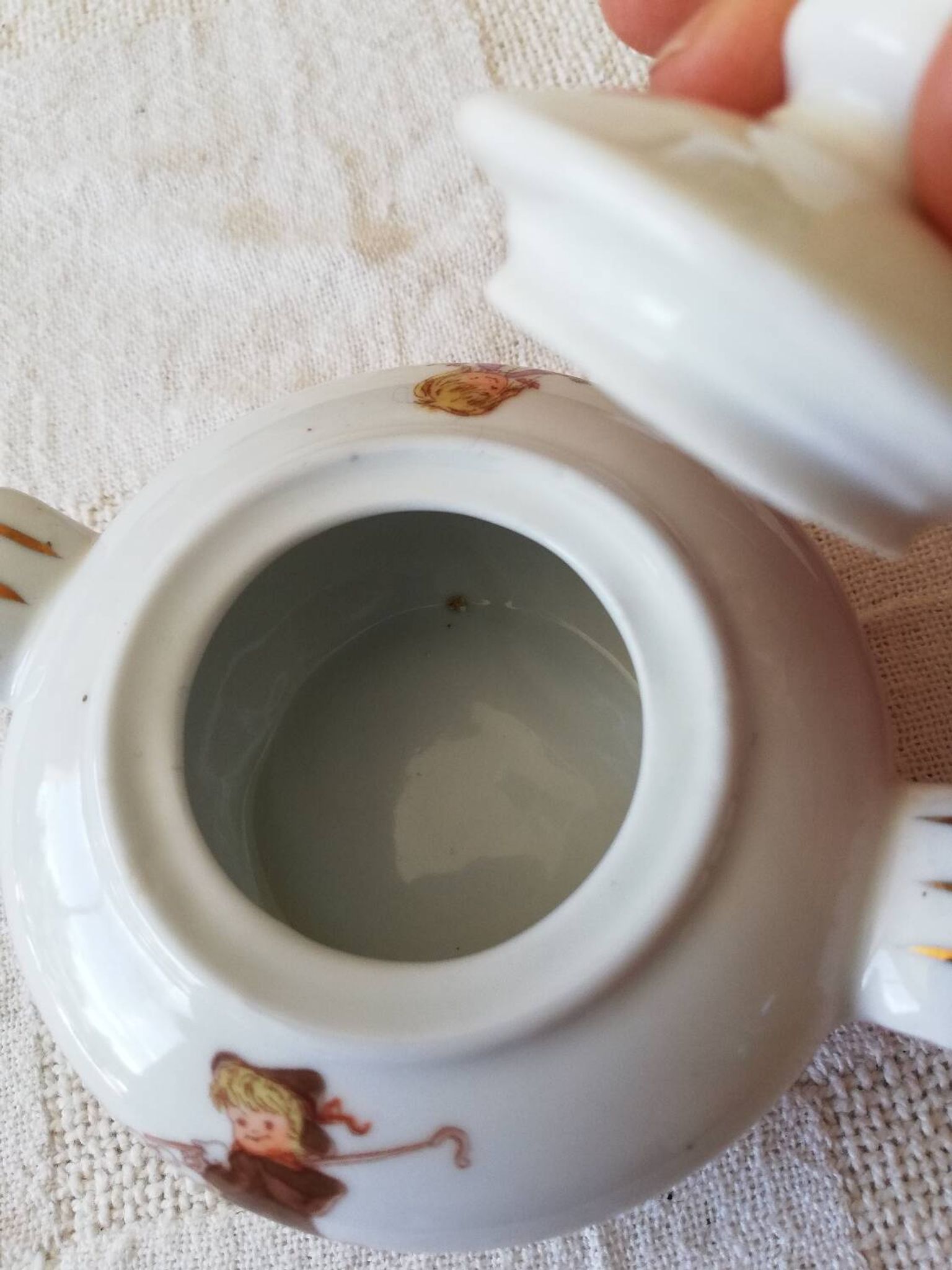 Lot dînette Vintage soupière et deux petites assiettes