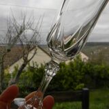 6 crystal champagne flutes from ARQUES. AUTEUIL model.
