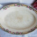 Ancien plat /légumier de table avec saucière, vaisselle vintage début 20e