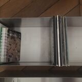 Wall storage space in stainless steel industrial steel designer