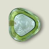 Ashtray / pocket tray Murano F.lli Toso “Chambord” green, 1960s