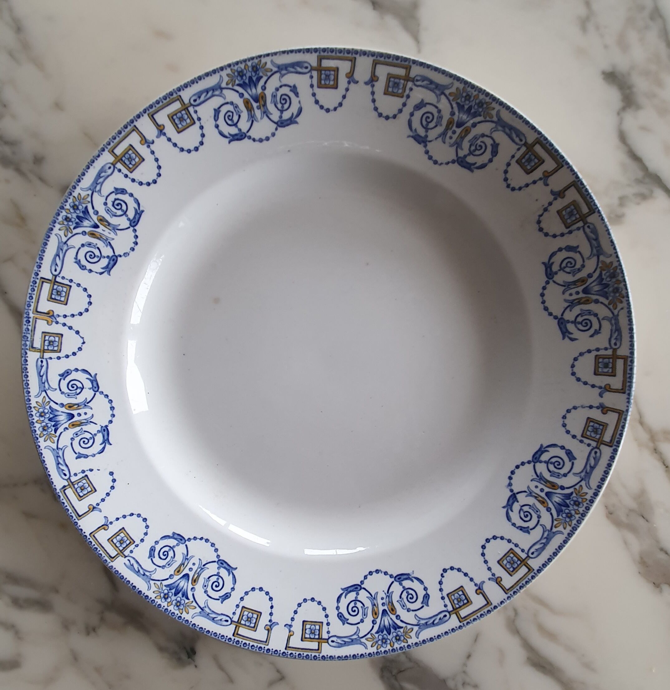 Ancient earthenware dish