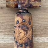 Old wooden corkscrew