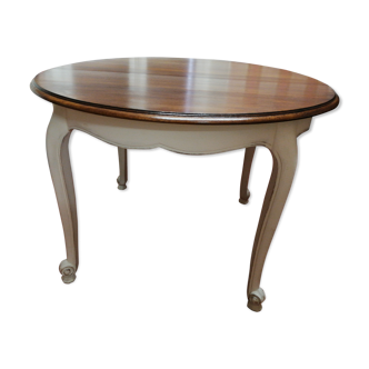 Table ronde extensible style Louis XV