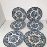 7 assietes plates churchill/myott meakin vintage