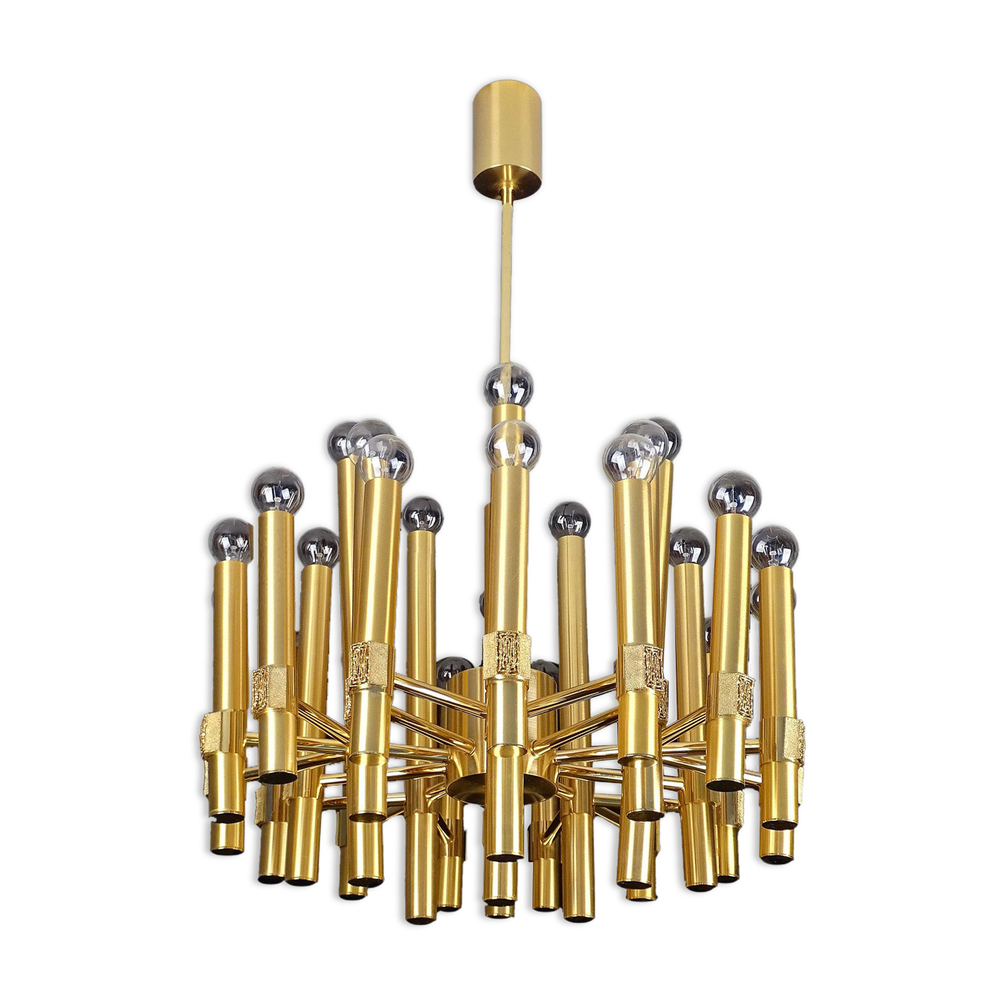 Large and superb Vintage Sputnik Chandelier from Sciolari, Italy, 60s