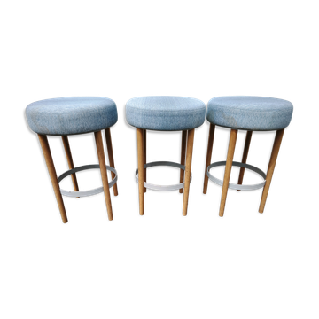 Suite de 3 tabourets de bar