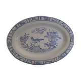 Plat ovale n°6 collection oiseau bleu