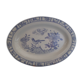Plat ovale n°6 collection oiseau bleu