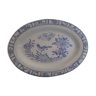 Oval dish n°6 collection oiseau bleu