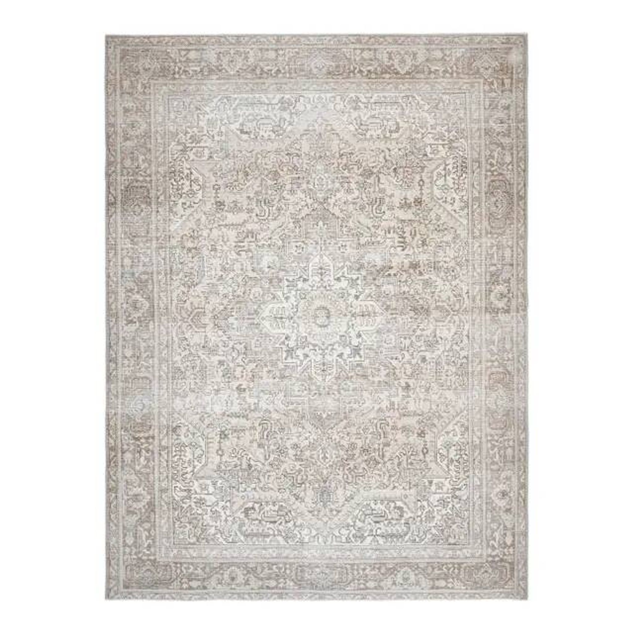 1970s Vintage Persian Handmade Wool Cotton Brown Area Rug 281x370