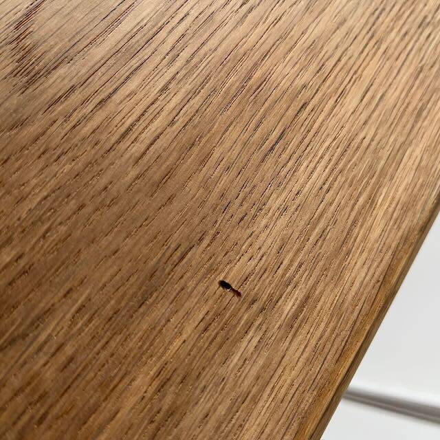 Console en chêne ciré