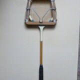 Old Dunlop racket with his frame wooden