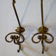 Vintage brass patères