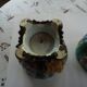 Pair of antique ceramic pot covers