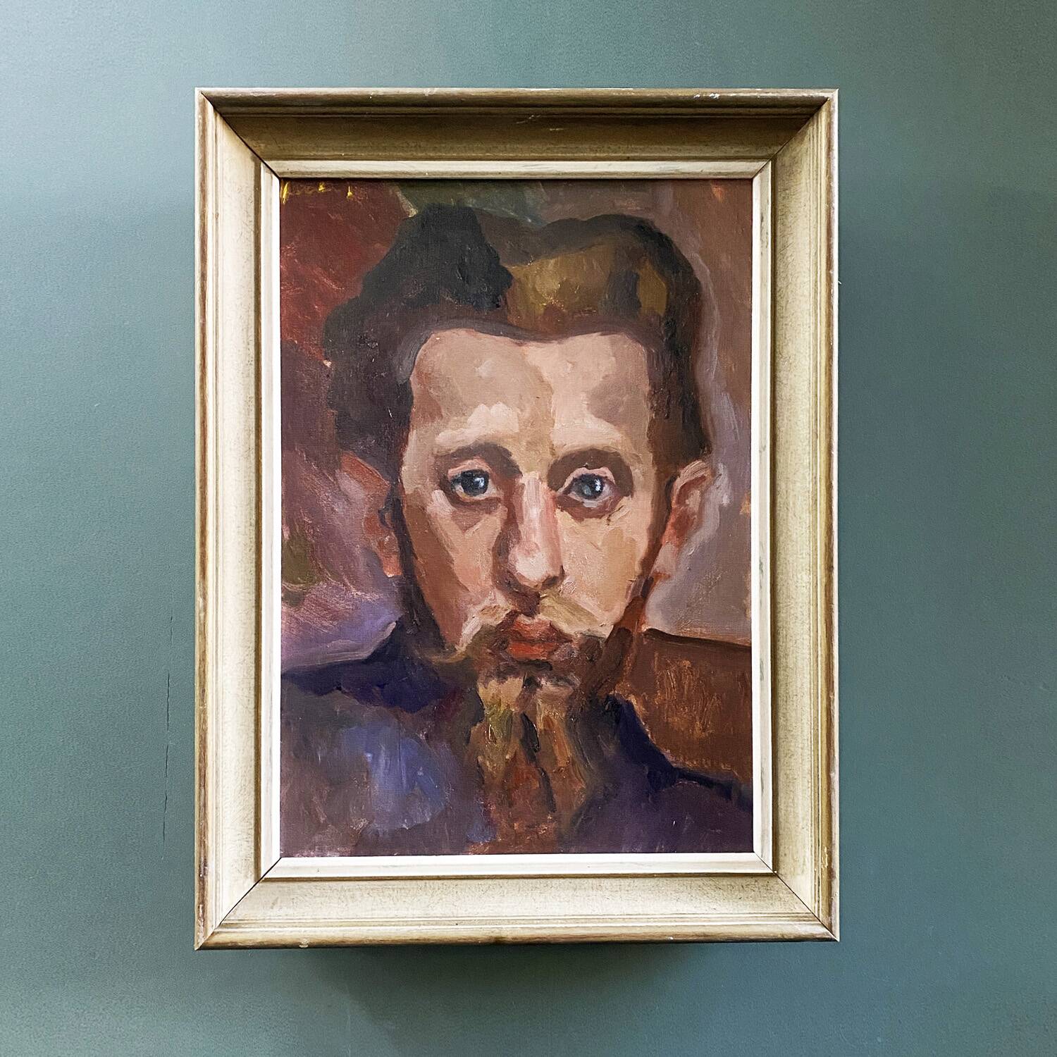 20th century expressionist painting "A young man"