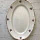 oval dish Digoin Sarreguemines small flowers 50s