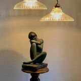 Duo of suspensions Holophane bistro style