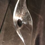 Crystal cup Daum free form signed empty fruit cup pocket