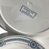 6 Flat Plates Iron Earth Carina U&C Sarreguemines (4lots)