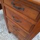 Old oak desk 5 drawers