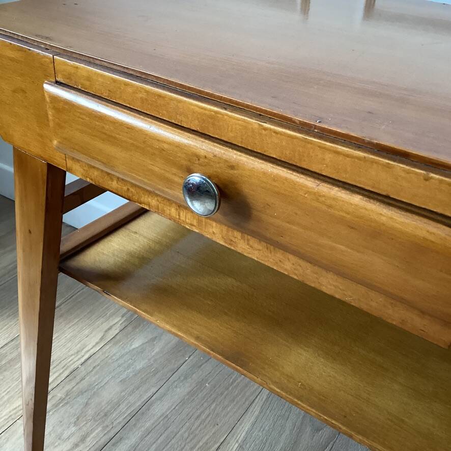 Vintage console with compass feet