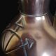 Pair of Jugendstil vases in copper and brass, German mark GBN
