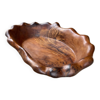 XL thuja root wooden dish