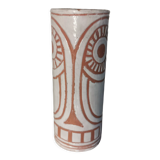 Ceramic vase signed Mail