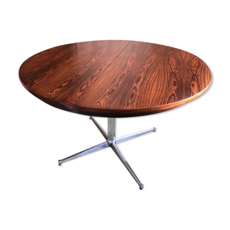 Danish style table. By Luigi BARTOLINI. Rosewood veneer. Extension.