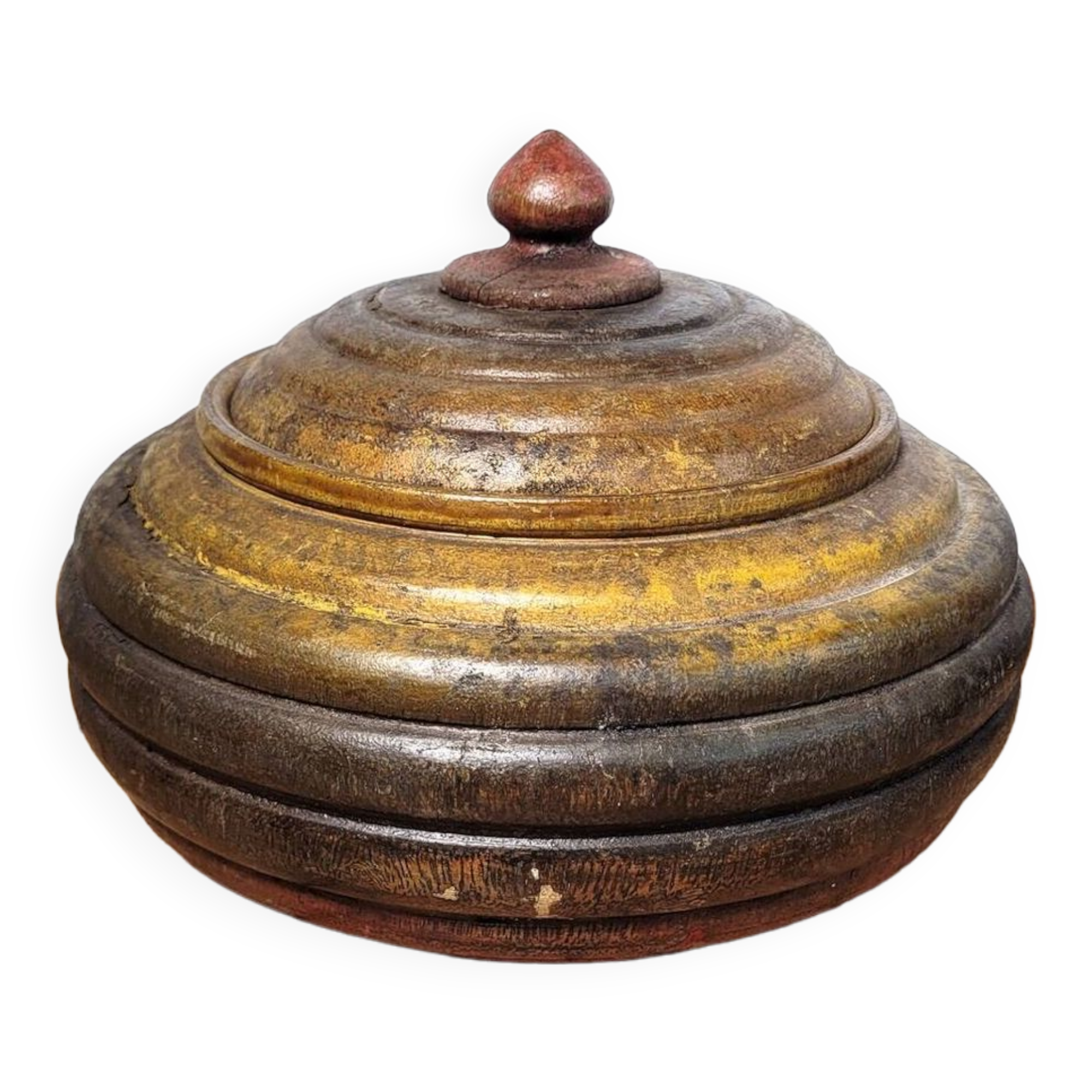 Large ethnic handcrafted wooden box