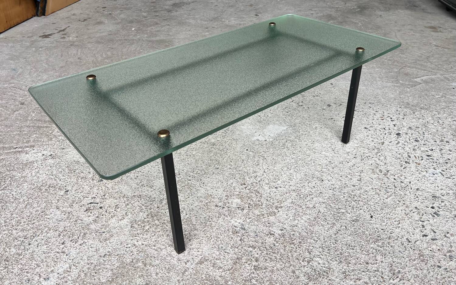 Vintage rectangular coffee table 1950