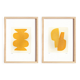 Paint duo - Maya and Moscow - Golden yellow - Signed Eawy