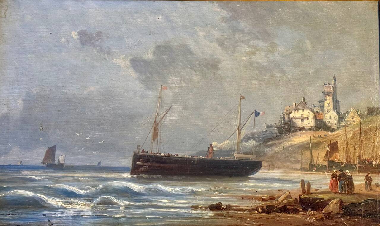 Painting, Seascape on the Opal Coast, 19th century