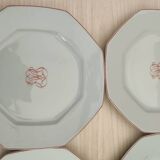 6 Reynaud porcelain plates