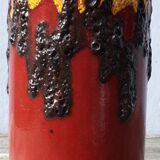 Vase W.Germany in red
