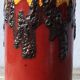 Vase W.Germany in red