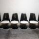 Ensemble table et 6 chaises Chromcraft space age années 70