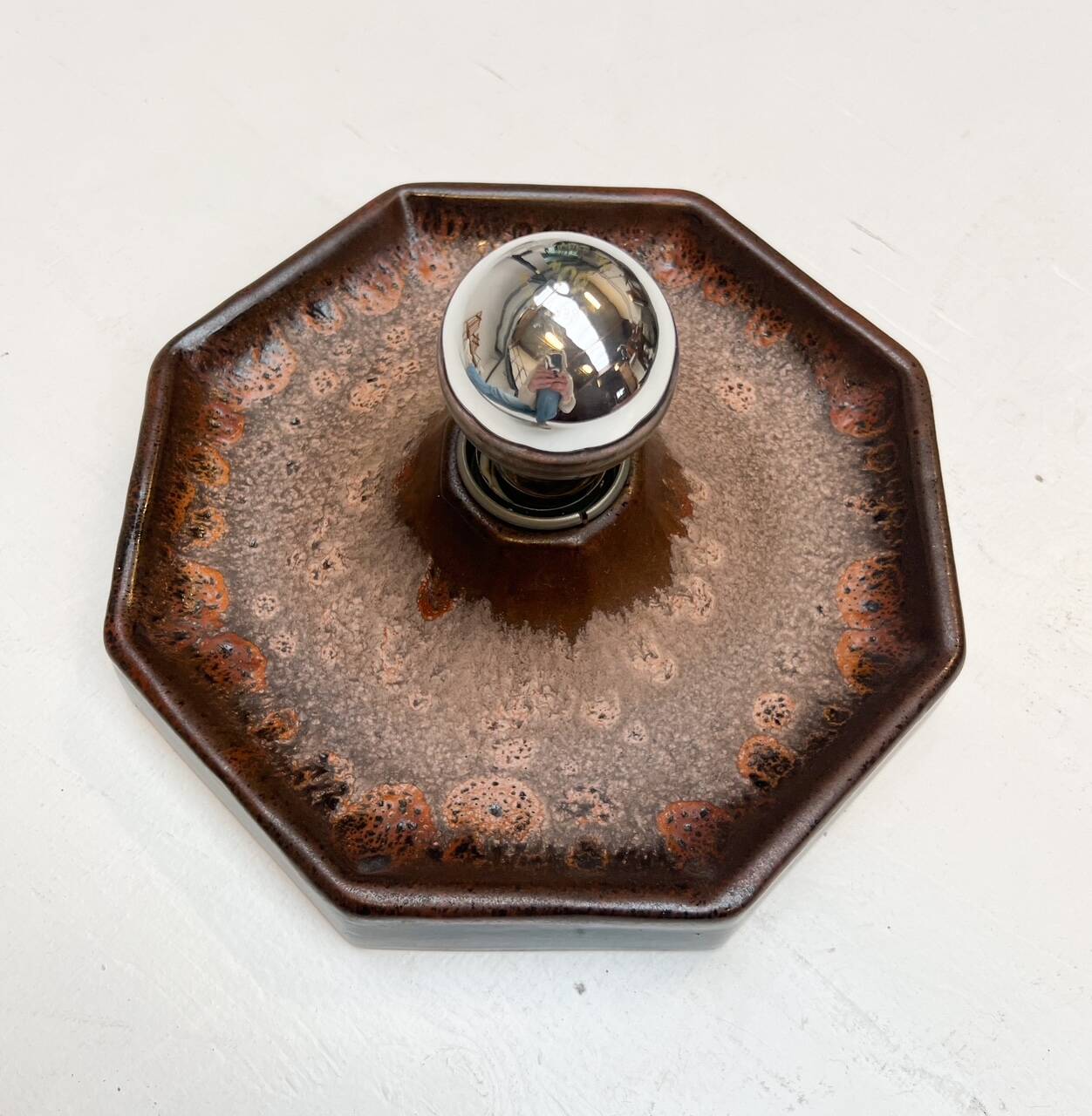 Ceramic wall lamp by Hustadt Leuchten, 1970s