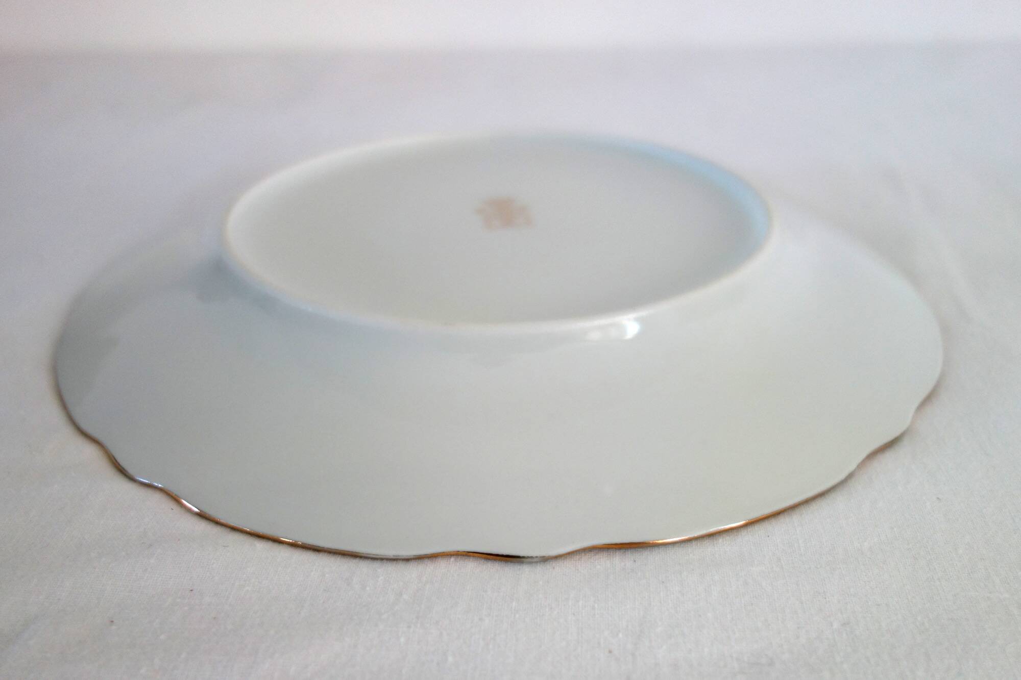 18 golden flat plates CNP Haute Porcelaine de Luxe du Berry