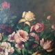 Large oil painting on canvas - Vase with flowers - Still life - Ita