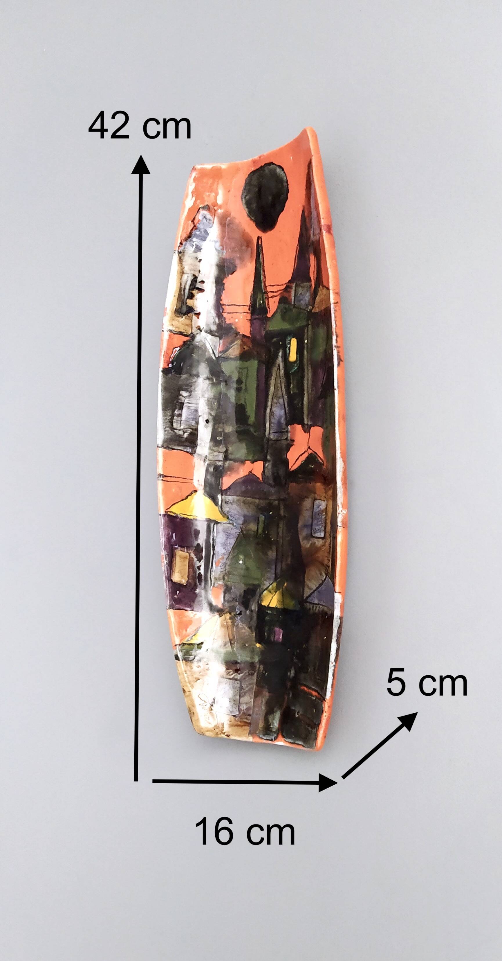 Terracotta Centerpiece / Catchall / Decorative Piece by Schiavon, Italy