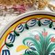 Antique French Earthenware Plate Nevers Calotte 19th Century