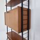 Italian Free Standing Teak Shelving Unit, 1950's